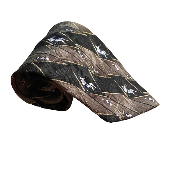 "Quote Me" Baseball Sport 100% Silk tie - Picture 9 of 9